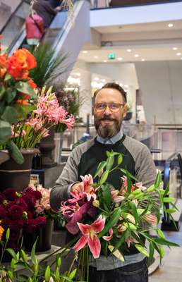 Stefan Fadenholz has been running in-house flower shop I Fiori since 2004