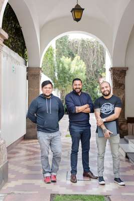 From l-r: copy editor Luis Manuel Meza, vice-president of creative Rafa Martínez and creative director Jorge Méndez