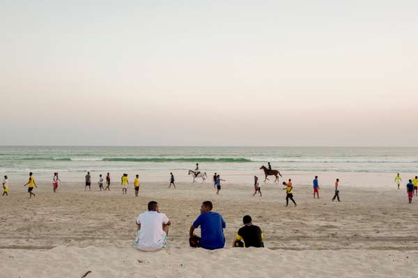 Fine white sand on Salalah’s beach