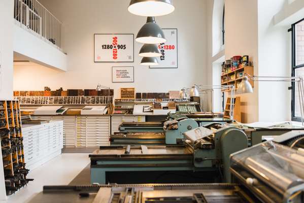 Printing presses  at the P98A studio 