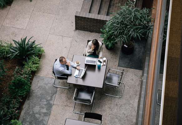 Secluded spot for one-to-one meetings 