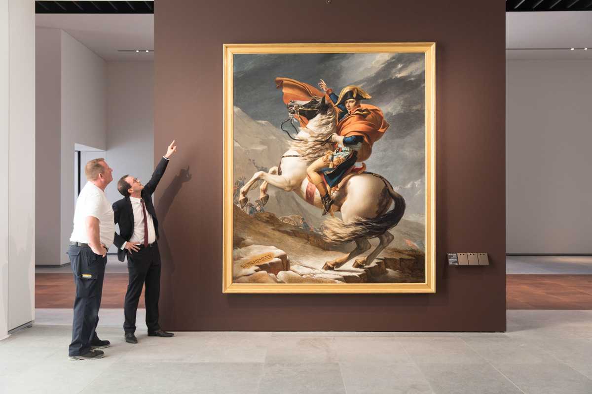 Hanging Jacques-Louis David’s ‘Napoleon Crossing the Alps’