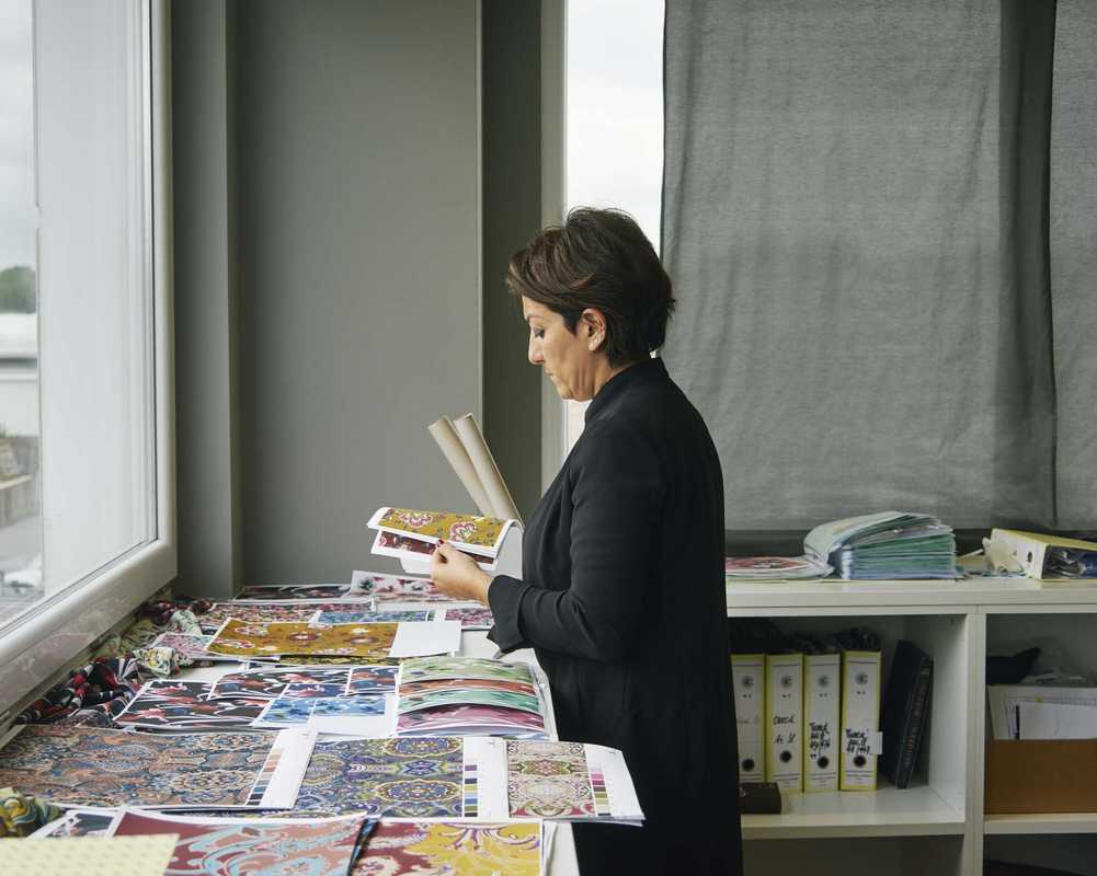 Neera Tana, creative director of Gentili Mosconi, in her office 