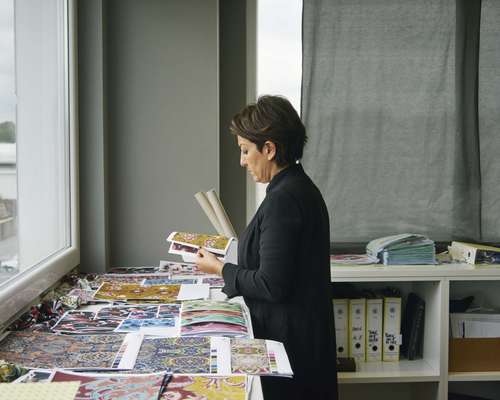 Neera Tana, creative director of Gentili Mosconi, in her office 