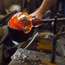 Molten glass meets the mould