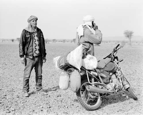 The Suzuki has replaced the sandal for the camel shepherd