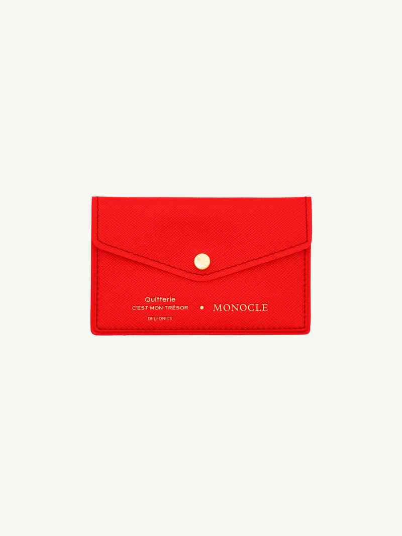 Delfonics x Monocle cardholder red 