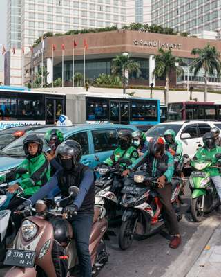 Traffic jams are a familiar sight in  the city