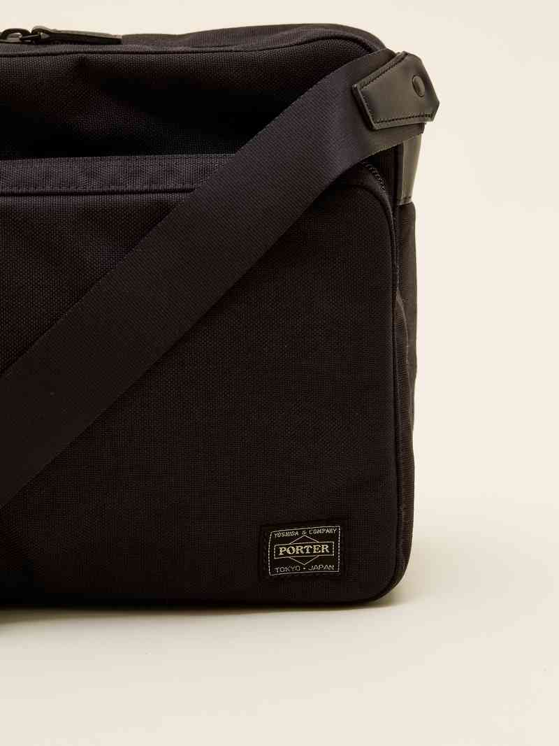 Porter x Monocle shoulder bag black logo details
