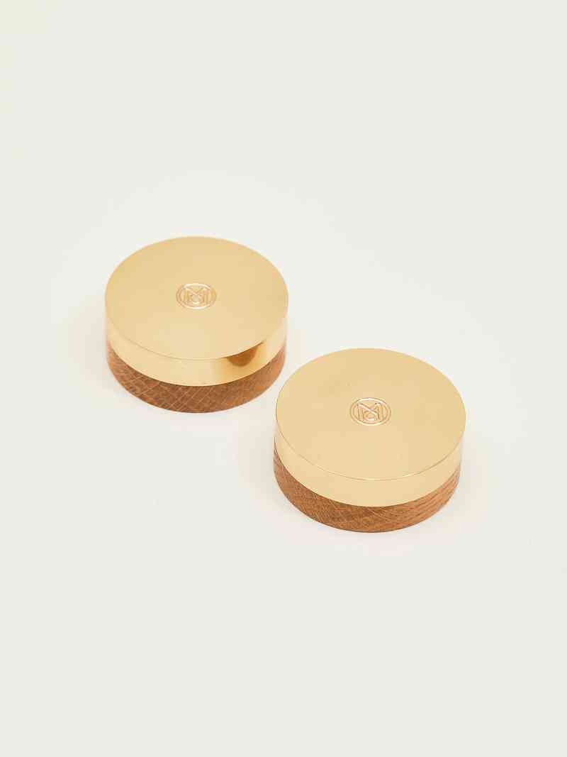 Brass paperweights (set of two)