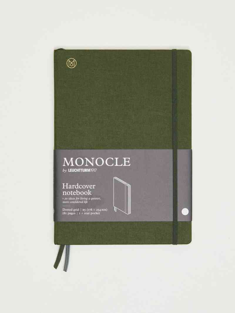 Large B5 hardcover linen notebook