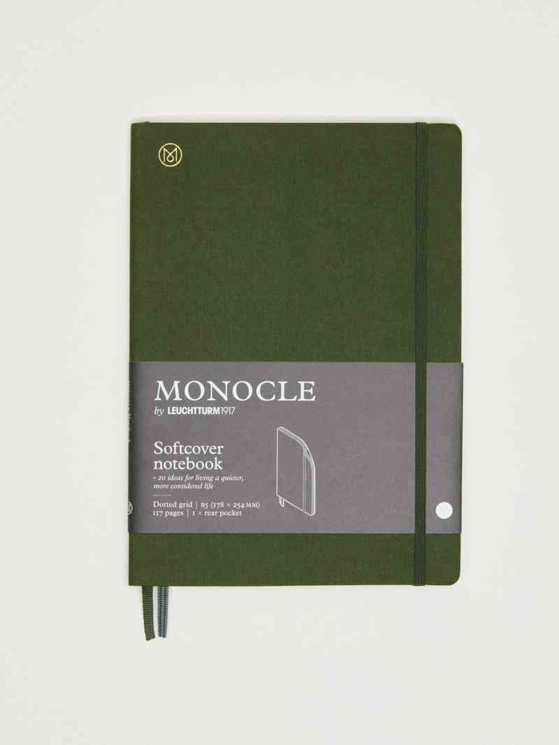Large B5 softcover linen notebook