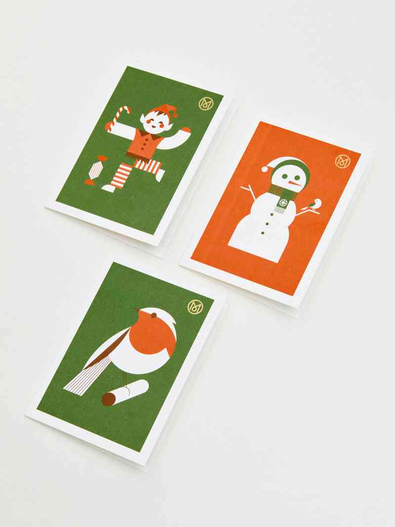 Christmas cards - set of three