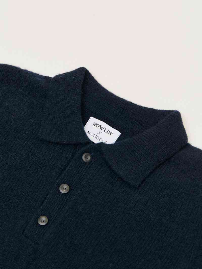 Long-sleeve polo shirt