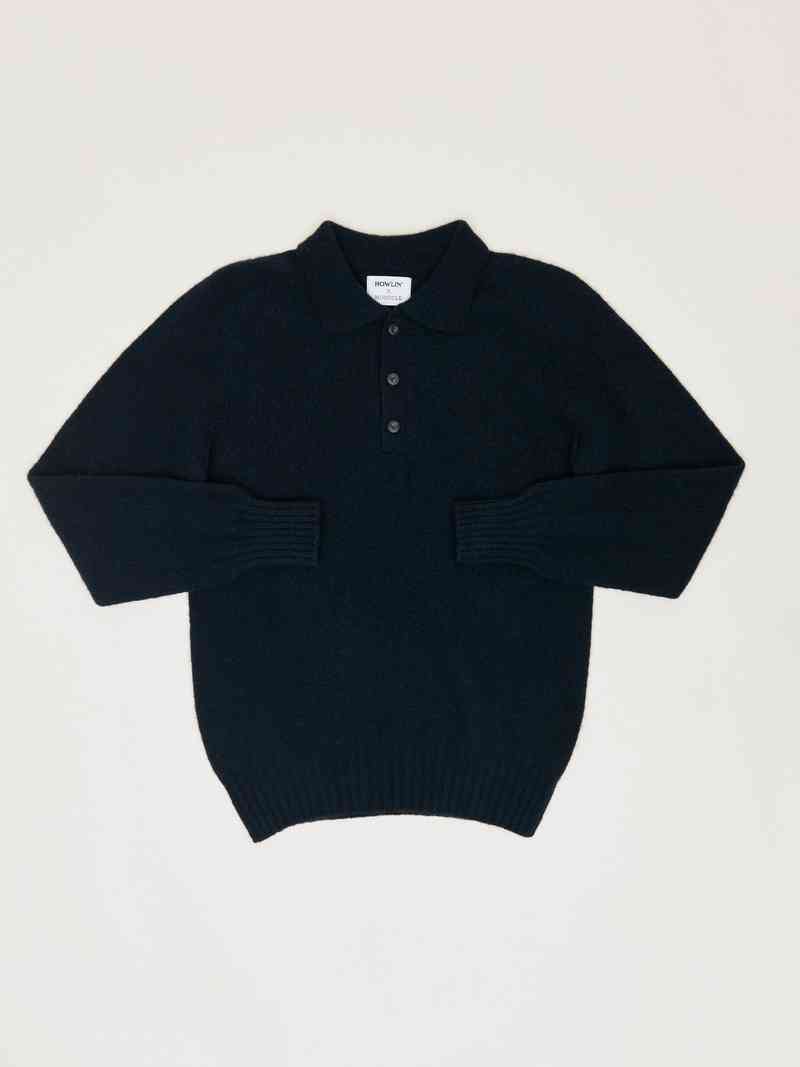 Long-sleeve polo shirt