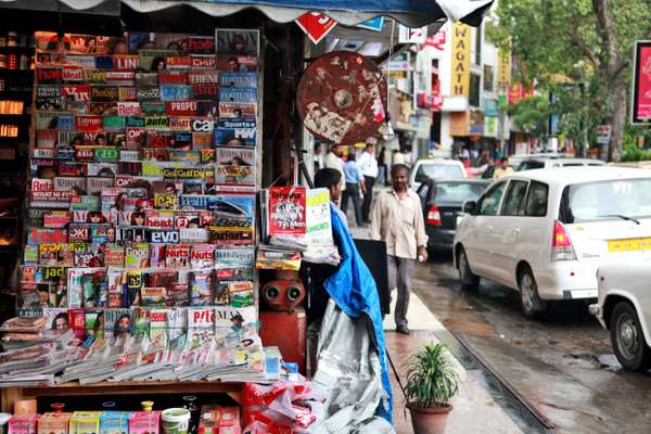 New Delhi newsstand