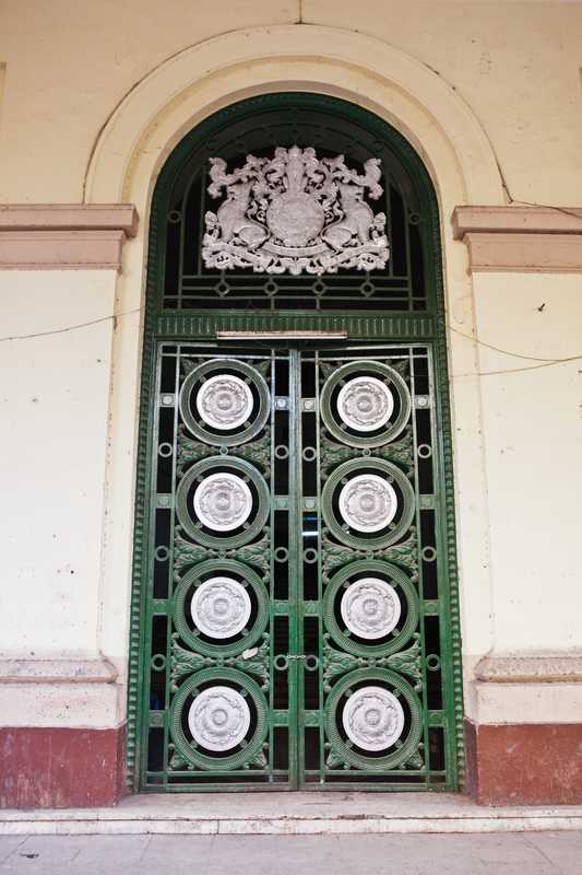 Door to former lower court building