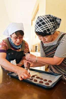 Making treats for a music recital