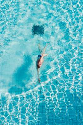 The pools are heated to 27c, well above the average summer temperature in Helsinki