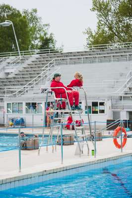 Lifeguards at work