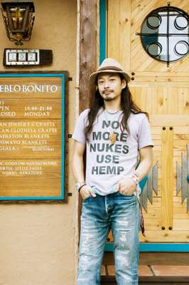 The owner, Masaru Tateuchi, of clothing shop Pueblo Bonito
