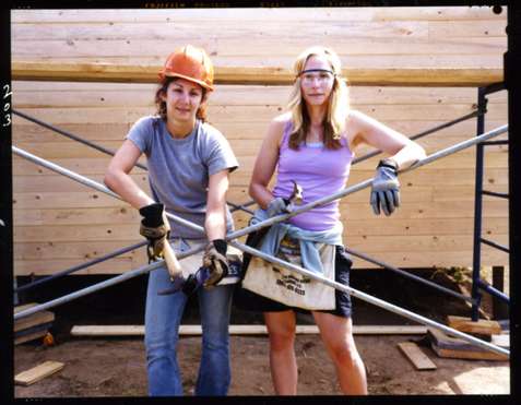 Student Meghan Meyers and architect Anne Quallick