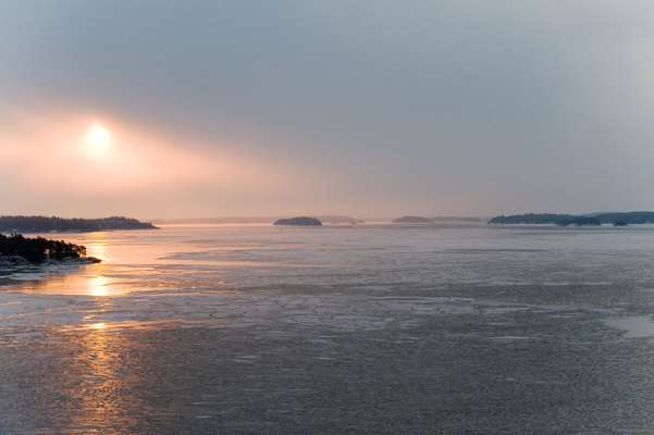 Sunrise in the Stockholm archipelago
