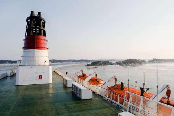 View from boat near Stockholm