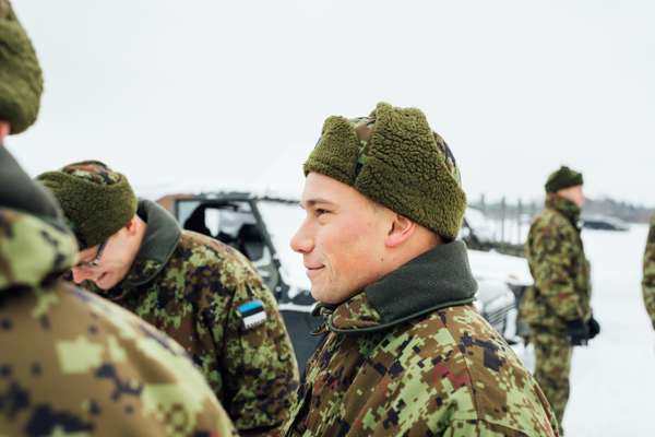 Estonian soldiers at Tapa army base 