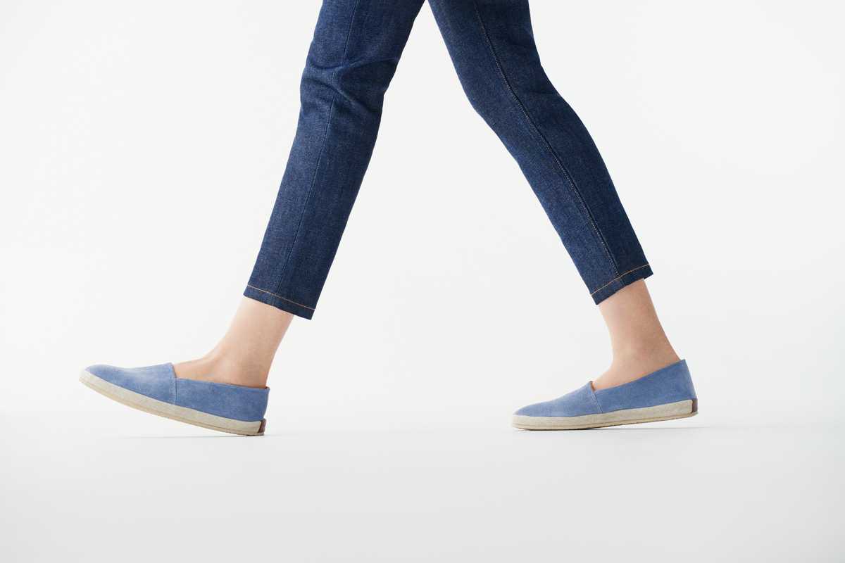 Jeans by APC, slip-ons by Ludwig Reiter