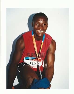 Member of the Guinea Bissau 4 x 100m sprint team