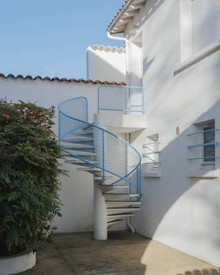 Spiral staircases are a common feature in Royan