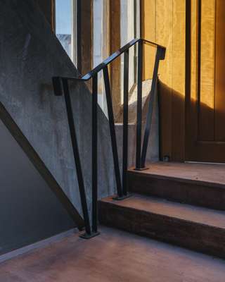 Handrail inside Église Notre-Dame 