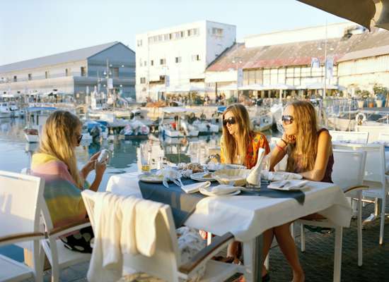 A sundown dinner in the old port, Jaffa