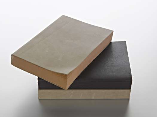 Notebooks with leather covers from Muji Shanghai collection