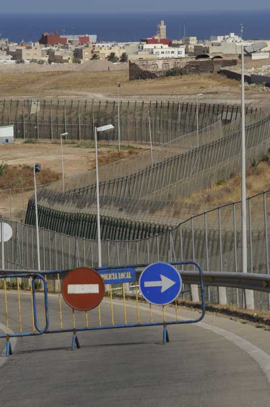 Melilla’s six metre-high, 11km-long border fence