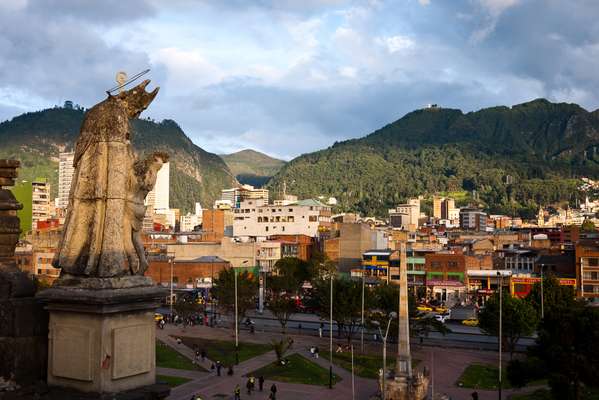 View of Echeverri’s parish, the infamous Bronx neighbourhood in Bogotá 