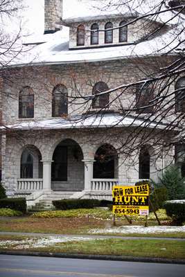 One of the historic homes on Buffalo's Delaware Avenue