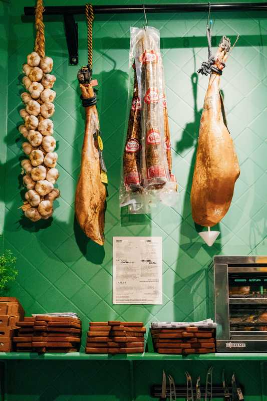 La Colmada is stacked with Spanish meat