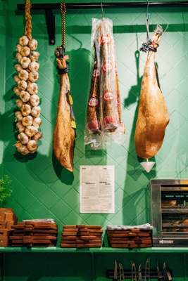 La Colmada is stacked with Spanish meat