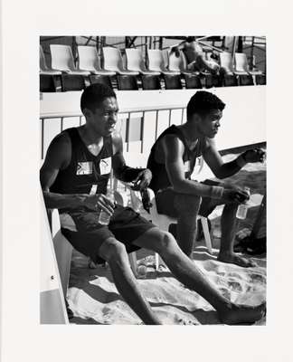 Timor Leste beach volley ball players