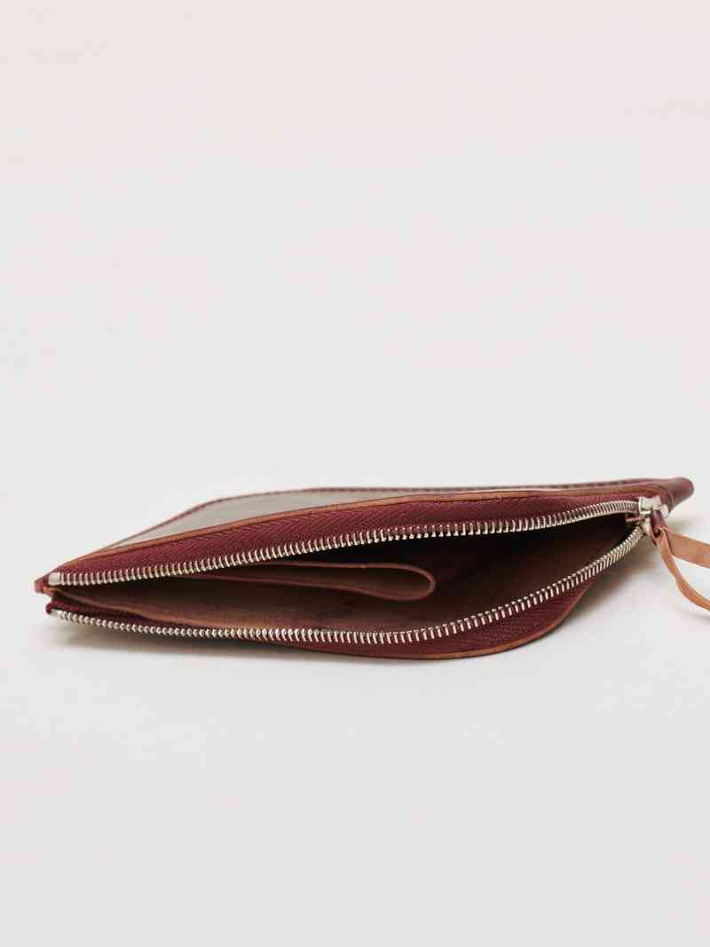 Half zip wallet