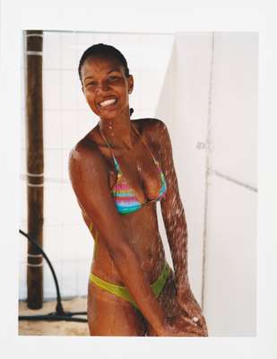 A member of the Cape Verde beach volley ball team