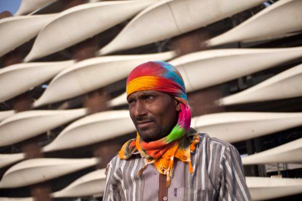 Mahaveer, an Indian worker at Sports City