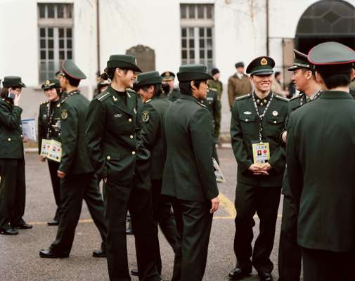 Chinese athletes in uniform