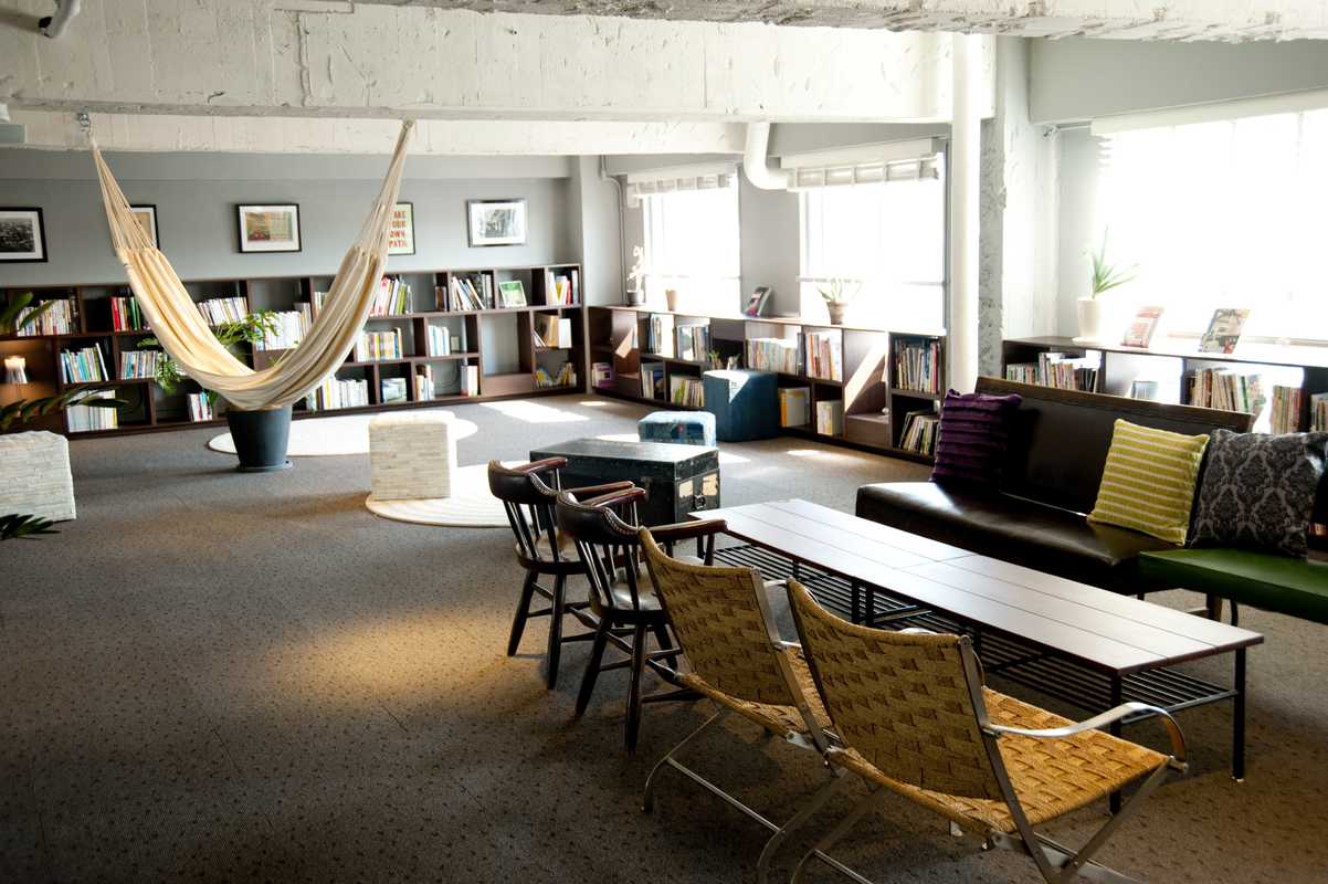 Lounge and library