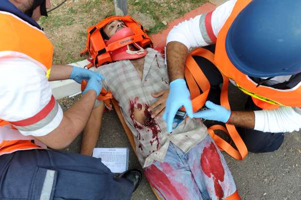 A ‘casualty’ gets treated