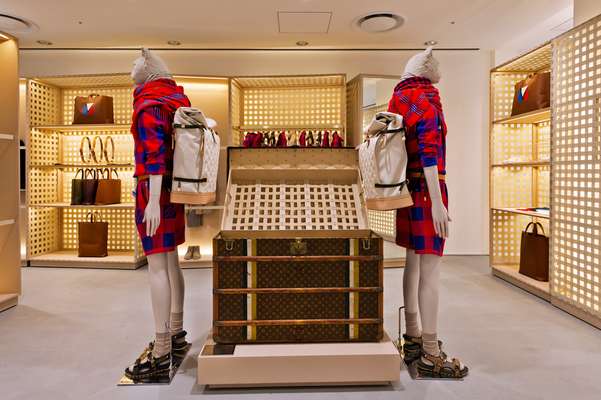 Louis Vuitton section on the third floor