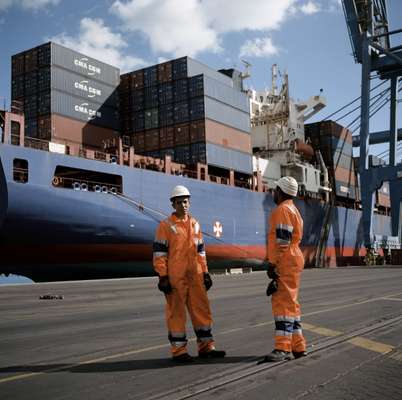  Employees at DP World Sokhna container terminal and port