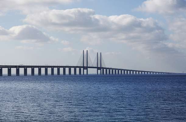 The Øresund bridge seen from Malmö side